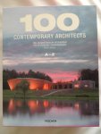 Jodidio, Philip - 100 Contemporary Architects  --- COMPLETE SET IN CASETTE ---  2 volumes .  100 contemporary architects = 100 zeitgenössische Architekten = 100 architectes contemorains