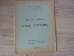Couperin; Louis (c.1626–1661) - L'Oeuvre D'Orgue; Orgue Et Liturgie 6;  voor Orgel