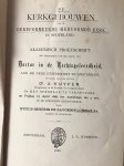 Savornin Lohman, Witius Hendrik de, uit Appingedam - Dissertation 1888 | De kerkgebouwen van de Gereformeerde (hervormde) kerk in Nederland. Akademisch proefschrift [...] Amsterdam J.A. Wormser 1888