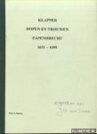 Hartog, J. - Klapper op dopen en trouwen Papendrecht van 1632 tot 1699