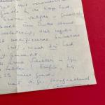 S. Carmiggelt - Handgeschreven brief aan Alice Horodisch-Garnmann.