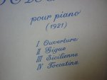 Voormolen; Alexander (1895-1980) - Suite de Clavecin pour piano (1921) Voormolen; Alexander (1895-1980) - Suite de Clavecin pour piano (1921)