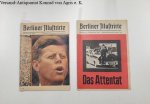 Berliner Illustrirte: - 2 Hefte : Sonderdrucke 1963 : Präsident Kennedy in Deutschland : Das Attentat :