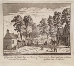 Frederik Carel Bendorp (1736-1814), after Jan Bulthuis (1786-1792) - [Antique print, etching and engraving] Gezigt van voor het Recht huys tot Slooten. Ziende op de weg naar den Overtoom, published 1730.