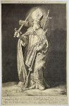 Cornelis Bloemaert II (1603–1692), after Abraham Bloemaert (1564–1651) - [Antique print, engraving] Saint Bonifacius, published ca. 1626, 1 p.