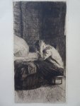 Kollwitz, Käthe. - Frau an der Wiege.