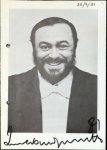 Pavarotti, Luciano: - [Programmheft mit eigenh. Unterschrift] Artist Management Pieter G. Alferink