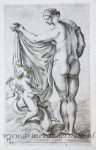 Perrier, François (1594-1649) - [Antique print, etching/ets, Rome] Venus and Cupid /Venus en Cupido ['Segmenta nobilium signorum et statuarum.'], published 1638.