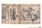 Briollet, Delormel, Disle, Poupay, Rimbault, etc. (Cándido de Faria, illustrations) - 8 partititions musicales. Pt. format: 1) P. Briollet (paroles) & L. Delormel (musique). Les oiseaux du Luxembourg. Romancinette comique créée par Polin à la Scala. - 2) Delormel (paroles) et Del & Eugène Poncin (musique). Le planton embarrass?...