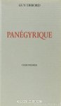 DEBORD, G. - Panégyrique. Tome premier.