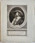 Houbraken, Jacob naar Pothoven, Hendrik. - Original print, ca 1796 I Portret van Nicolaas Hasselaer, majoor der stad Amsterdam, door Houbraken naar Backer, 1796.