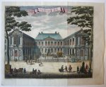 Gerrit van Giessen (1692/3-ca. 1750) - [Antique print, handcolored etching] HET OUDE HOF, published ca. 1735.