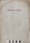 F. Van Alderwerelt - Miserabele rijmpjes