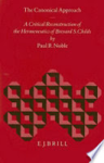 NOBLE, Paul R. - The Canonical Approach