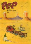 Diverse  tekenaars - PEP 1968 nr. 32, stripweekblad, 10 augustus 1968 met o.a. DIVERSE STRIPS (BLUEBERRYRAVIAN/ ASTERIX/AGENT 327/MICHEL VAILLANT/BLAKE EN MORTIMER/LUCKY LUKE)/RUIMTEVAART GAAT NAAR DE MAAN (3 p.)/LUCKY LUKE  (COVER TEKENING), goede staat