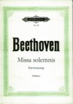 Beethoven, Ludwig van - Missa solemnis. Klavierauszug. Neu durchgesehen von Kurt Soldan