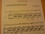 Schmitt; Florent - Andantino; pour clarinette en Si b et Piano; Op. 30. No. 1