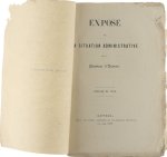  - Exposé de la situation administrative de la province d'Anvers ...