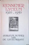 Meir, E. van (voorwoord) - Kennemer Lyceum 1920 - 1950: jubileumnummer van de lyceumkrant