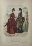  - La mode illustrée Originele litho Toilettes de Mme Coussinet