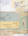 AUTOGRAPH COLLECTION - 41 leaves with 44 signatures of mainly British famous people.