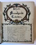 VLIETSTRA, LEMSTRA - Gedichtenalbum van Willem Vlietstra, 1860-1902. Groot 4°, halfleren band in schuifhoes, 302 beschreven pagina's.