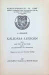 A. Scharpé - Kalidasa - Lexicon Vol. I Basic text of the Works Part II Malavikagnimitra and Vikramorvasi A. Scharpé - Kalidasa - Lexicon Vol. I Basic text of the Works Part II Malavikagnimitra and Vikramorvasi