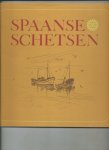 Schalenkamp, Jean, met illustraties van Kees Broerse - Spaanse Schetsen. Uitgegeven ter gelegenheid van het 50 jarig bestaan van Drukkerij A. van der Schaaf & Zn. N.V., Enschede.