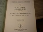 Bach; Carl Philipp Emanuel (1714 - 1788) Serie; Nagels Musik-Archiv - 90 (herausgegeben von Otto Vrieslander) - Vier Leichte Sonaten fur Klavier