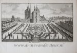 Abraham Rademaker (1676/77-1735) [?] - [Antique print, etching, Wassenaar] Zuidwyk in Wassenaar, published 1712.
