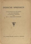 Wijnaendts Francken, C.J. - Indische spreuken. Naar de vertaling uit het Sanskrit  van Otto Böhtlingk, in bloemlezing verdietscht