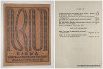 DJAJADININGRAT, RADEN AR IO HOESEIN (et al, eds.), - Djawa. Driemaandelijksch tijdschrift uitgegeven door het Java-Instituut. Vierde jaargang, No. 2, Juni 1924. DJAJADININGRAT, RADEN AR IO HOESEIN (et al, eds.), - Djawa. Driemaandelijksch tijdschrift uitgegeven door het Java-Instituut. Vierde jaargang, No. 2, Juni 1924.