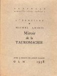 Michel , Leiris - Miroir de la tauromachie avec 3 dessins de André MASSON