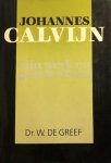 GREEF, W. DE - Johannes Calvijn zijn werk en geschriften