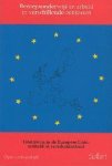 B. Hovels - Beroepsonderwijs en arbeid in verschillende contexten / Onderwijs in de Europese Unie: eenheid in verscheidenheid