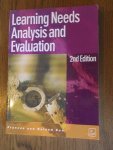 Bee, Roland; Bee, Frances - Learning Needs Analysis and Evaluation. 2nd edition