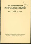 Cohen de Boer, H. - Het koeliecontract in buitenlandsche kolonien