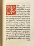(GOLDEN HIND PRESS). LAMB, Charles - Grace before Meat. From the Essays of Elia.
