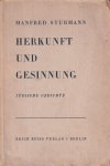 Sturmann, Manfred - Herkunft und Gesinnung. Jüdische Gedichte