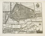  - [Cartography, antique print, etching] Map of Edam (Oude kaart van Edam), published 1744.