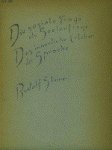 Steiner, Rudolf. - Die soziale Frage als Seelenfrage / Das innerliche Erleben der Sprache.