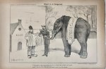 Braakensiek, Johan (1858-1940) - [Original lithograph/lithografie by Johan Braakensiek] België en de Congostaat, 13 Januari 1895, 1 pp.