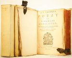 VONDEL, J. VAN DEN - Poëzie of verscheide gedichten. Op een nieu by een vergadert, en met veele ook voorheen nooit gedrukte dichten vermeerdert. Mitsgaders een aanleidinge ter Nederduitsche dichtkunste en het leven des dichters. Compleet in 2 delen.