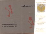  - Melanesische kunst. Tropen museum Amsterdam 11 juni - 18 september 1954