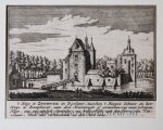 Abraham Rademaker (1676/77-1735) [?] - [Antique print, etching] The castle Zuidwijk in Wassenaar/Het kasteel Zuidwijk in Wassenaar, ca.1725.