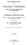 Ens, Johannes - Kort historisch berigt van de Publieke Schriften rakende de leer en dienst der Nederduitsche Kerken van de Vereenigde Nederlanden zijnde De Formulieren van Eenheid en de Liturgie