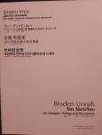 Braden Unruh - Ten Sketches for Trumpet, Strings and Percussion op.1  2007-2008 (August 2011)