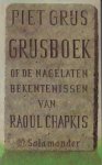 Grijs (Pseudoniem van Hugo Brandt Corstius, 29 augustus 1935 in Eindhoven), Piet - GRIJSBOEK of de nagelaten bekentenissen van Raoul Chapkis - Grijs is zeer veelzijdig. Anderen schrijven een heel oeuvre bij elkaar, Grijs grossiert in tientallen ideeën die zo compact zijn dat ze in één boekje kunnen.