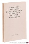 Kunne-Ibsch, E. - Die Stellung Nietzsches in der Entwicklung der modernen Literaturwissenschaft.