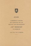 Simons, Prof. Dr. D. - Advies uitgebracht nopens het karakter van het gesticht van Weldadigheid "Het Weeshuis" te Doesburg